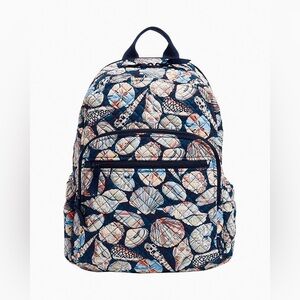 EUC Vera Bradley Campus Backpack in Morning Shells Print
